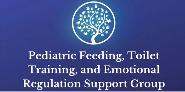 Facebook Group Cover Page for Pediatric Feeding, Toilet Training, and Emotional Regulation Support.