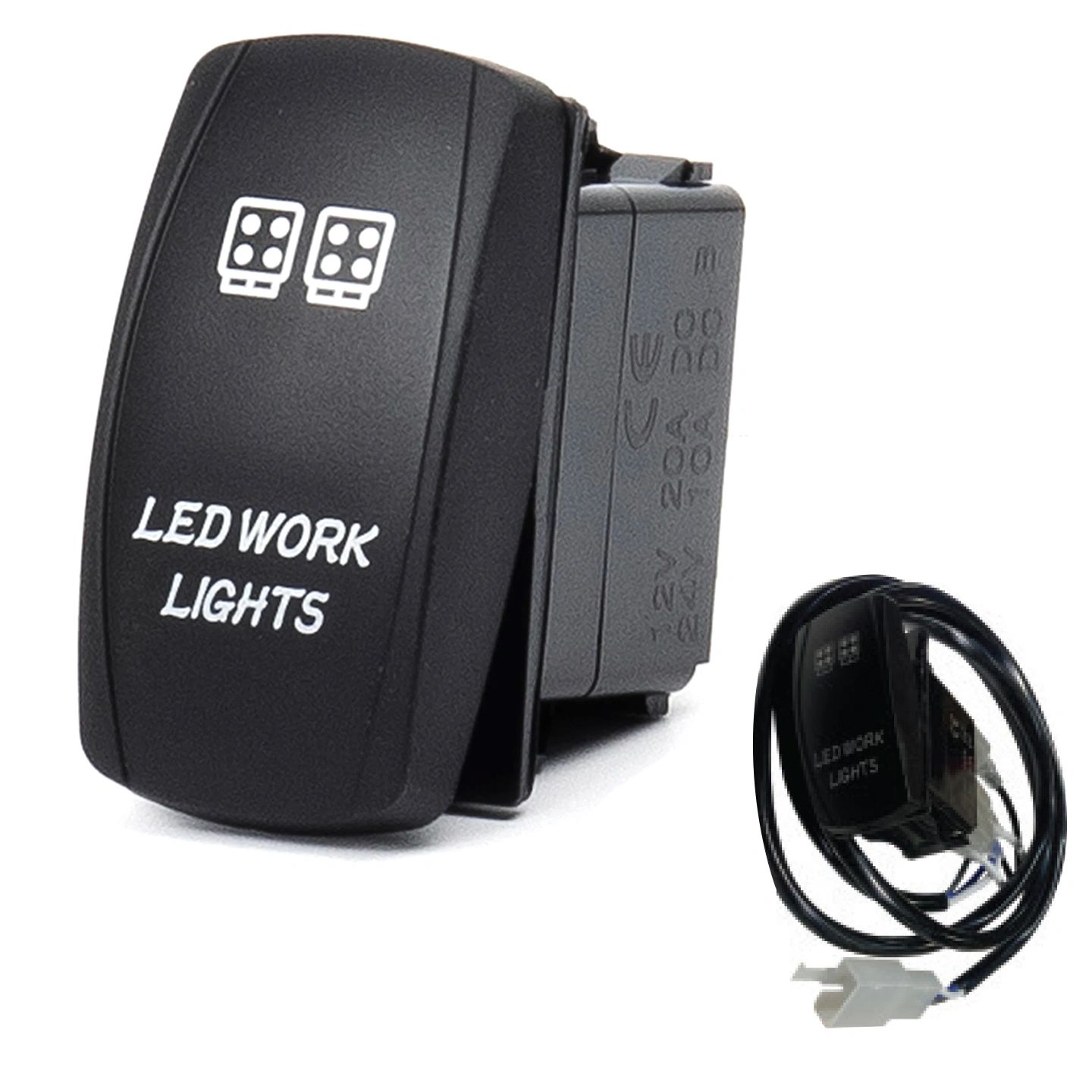 LED Work Lights Rocker Switch With Connectors