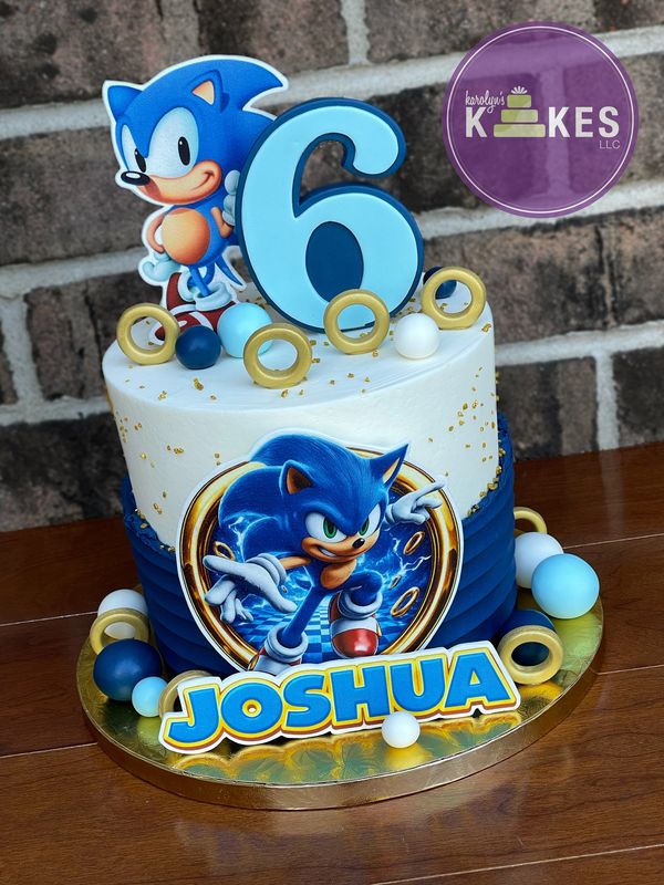 sonic the hedgehog birthday cake