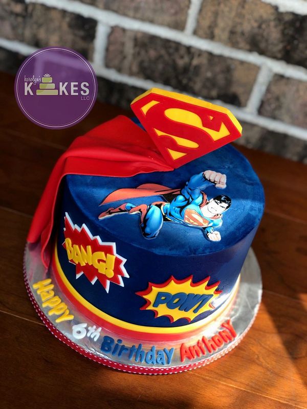 Superman Birthday Cake