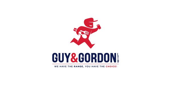 The new Guy and Gordon Ltd. official company logo showcasing the mascot fondly known as running man