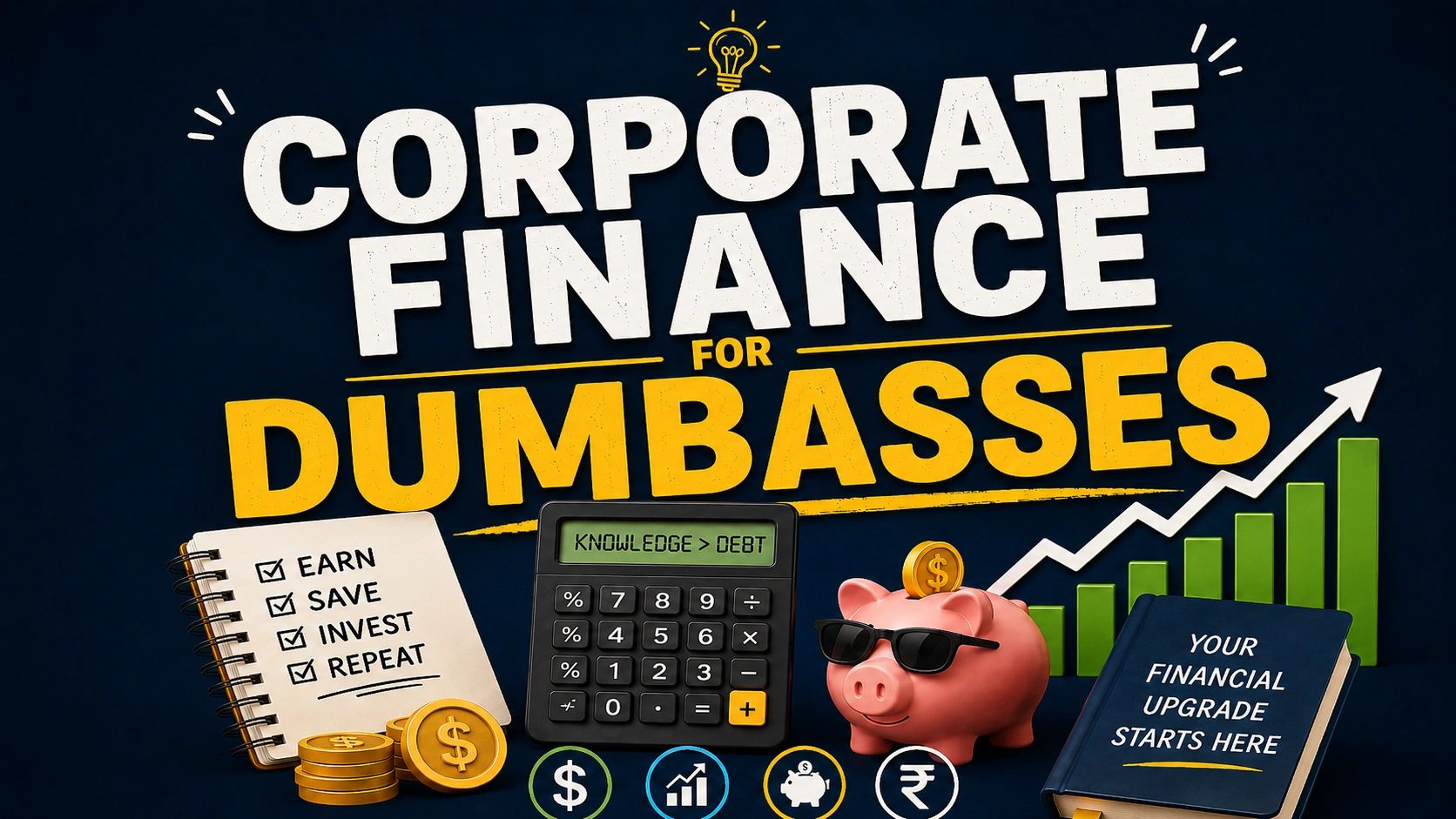 Corporate finance basics with tips to earn, save, invest, and repeat for financial success.