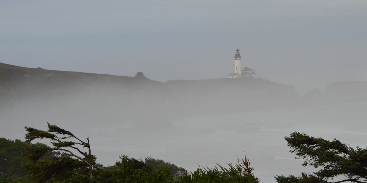 Traveling through Newport Oregon