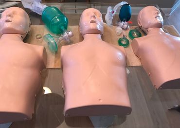 Feedback mannequins with Adult and Infant ambu bags & masks