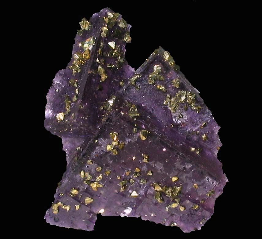 Fluorite with Chalcopyrite-Denton Mine, , Harris Creek Subdistrict, Hardin County, Illinois