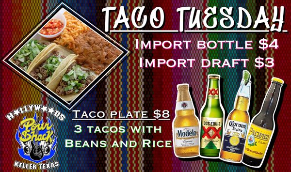 Tuesday night food and drink specials