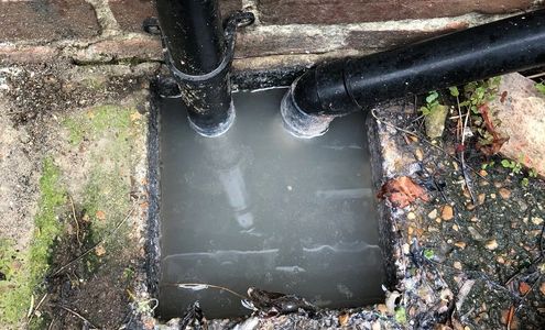 Blocked gulley