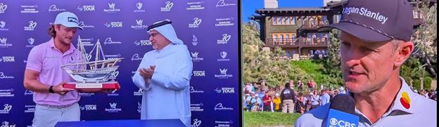 Those watching "Real Golf" over the weekend were exposed to a couple of treats.  German Freddy Schott wins his first DP World Tour title beating Scotsman Callum Hill and Saudi Patrick Reed (yes, he's back) in a two-hole play-off in "downtown" Bahrain.  Fellow PGA Tour defector Sergio Garcia came in fourth...he's back too.   THEN, on the big stage, journeyman Englishman (and PGA Tour journeyman) Justin Rose put on a wire-to-wire clinic at the Farmers Insurance Open at Torey Pines (downtown LaJolla) winning by seven (7), yes seven (7) strokes, finishing at 23 under and hitting just under 81% of greens in regulation.  TD was ecstatic to see both these tournaments and see "real golfers" victorious.