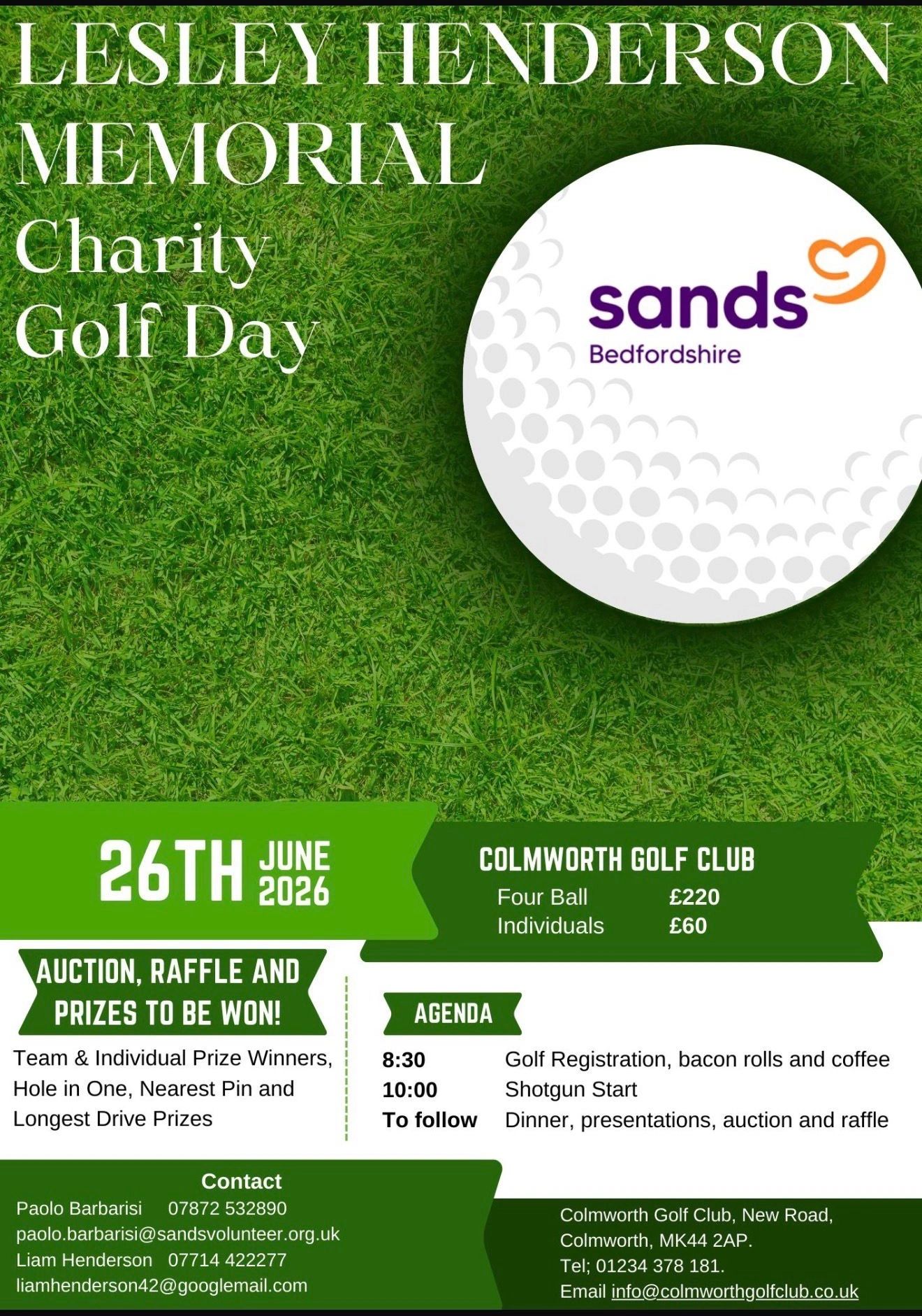 Proud to sponsor and organise this fantastic event for a wonderful cause.