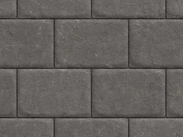 Close-up of dark gray paving stones.