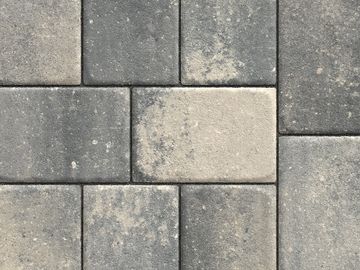 Close-up of rectangular paving stones.