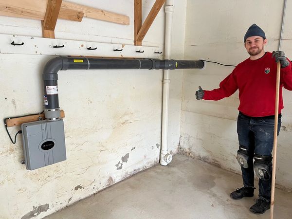 Active Soil Depressurization mitigation system and radon mitigator