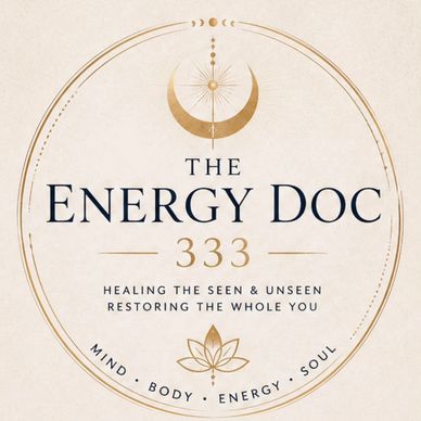 Logo for The Energy Doc 333 focusing on holistic healing.