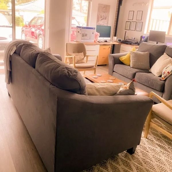 Nikki's relaxing office space.