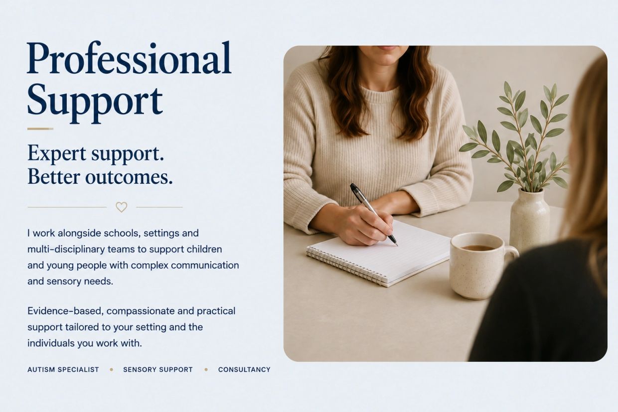 Professional support for complex communication and sensory needs.