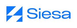 Siesa logo with a blue geometric symbol and text.
