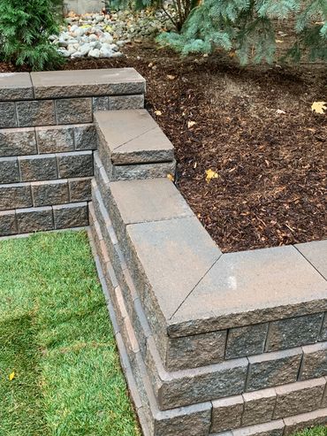 Retaining Wall with garden bed