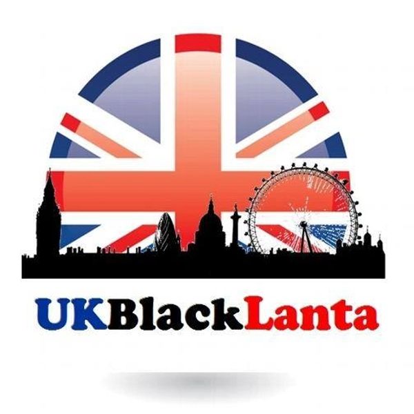 UKBlackLanta logo with London skyline and Union Jack background.