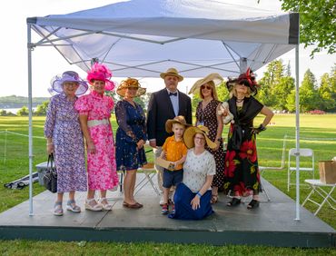 The 2026 Hats Off!  hat contest winners. Photo by Lisa Salisbury Hackley
