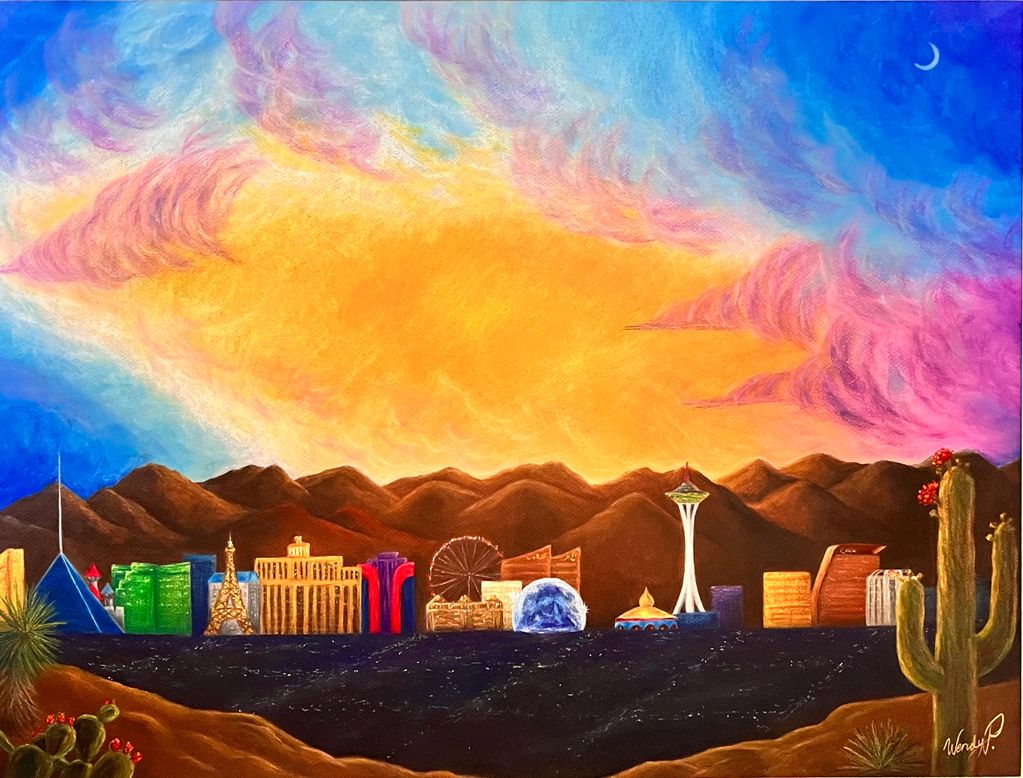 “Sphere Sunset” Vegas Sunset Series - 2003
A colorful sonoran sunset in the Vegas valley.