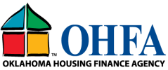 OHFA logo with colorful house icon.