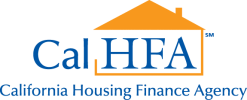 CalHFA logo with a house roof icon.