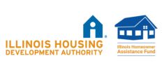 Logos of Illinois Housing Development Authority and Homeowner Assistance Fund.
