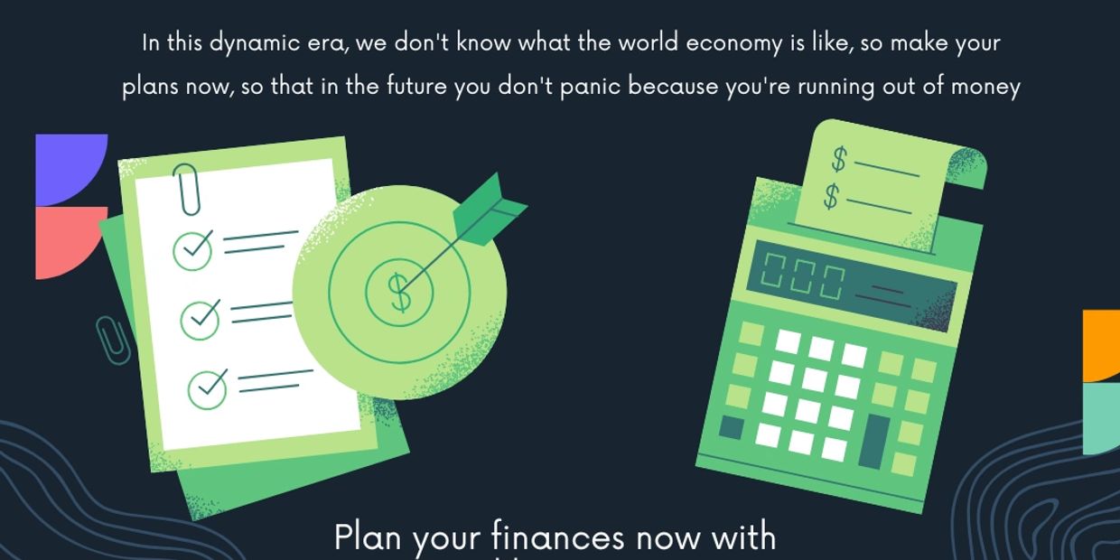 Illustration encouraging financial planning in uncertain economic times.