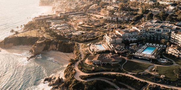 Ariel view of Laguna Beach