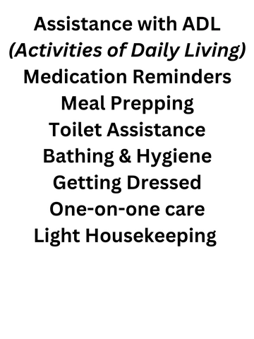 The holistic home care services offered by the Holistic Home Care Agency. 
