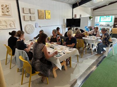 Textured Art Session for SheIsUnleashed Hawke’s Bay at The Art Farm, Havelock North