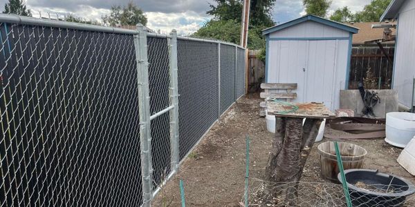 Chain link fencing in Sutherlin, Oregon