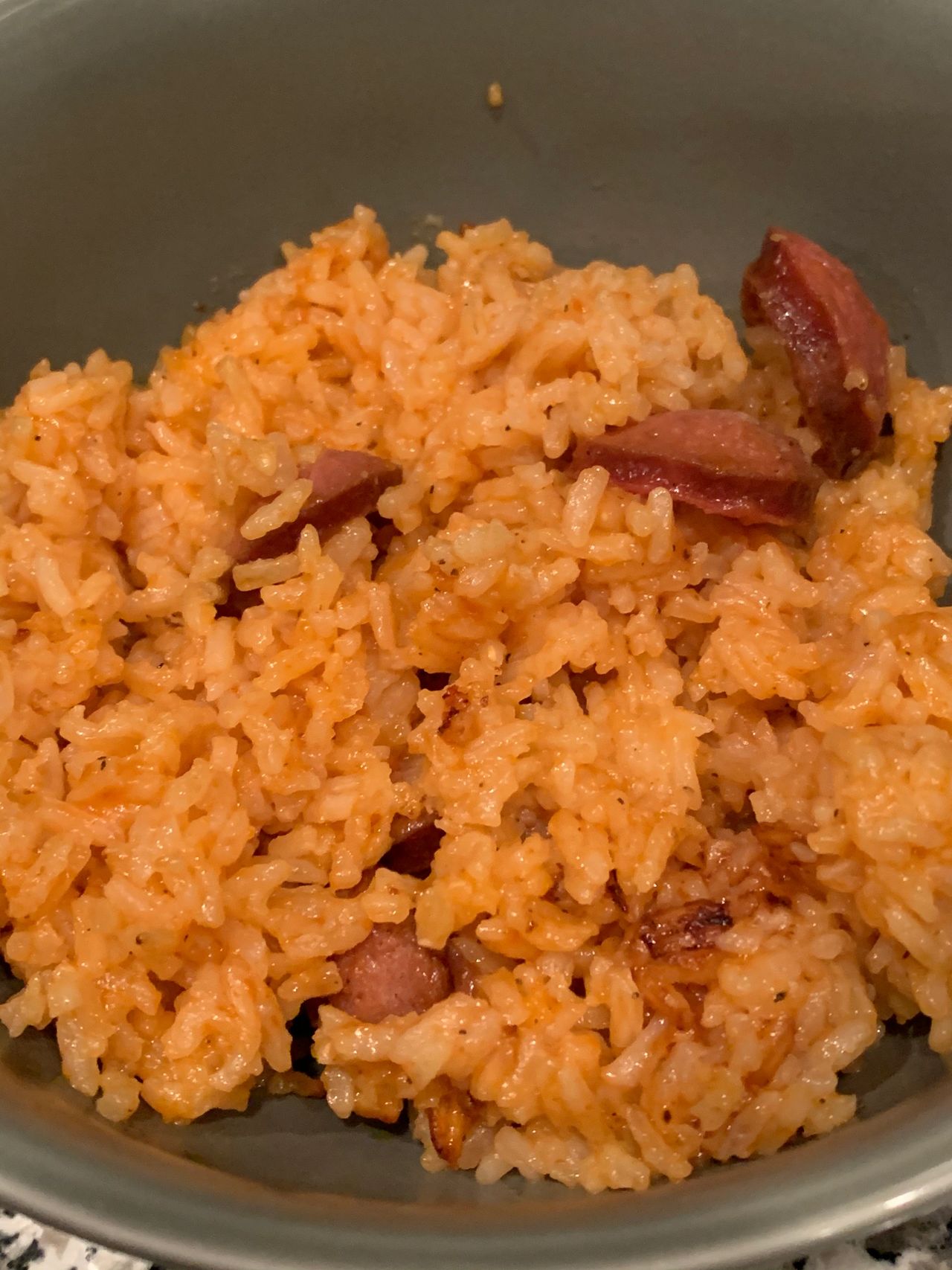 Rice with Vienna Sausage - Instant Pot - Aida's Kitchen