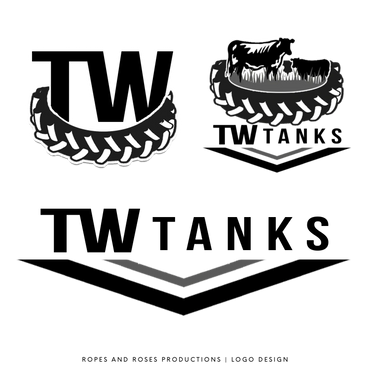 Logo featuring a tire and the letters TW with a bear and cub on a tire.
