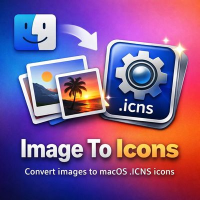 Convert images to macOS .ICNS icons with ease.
