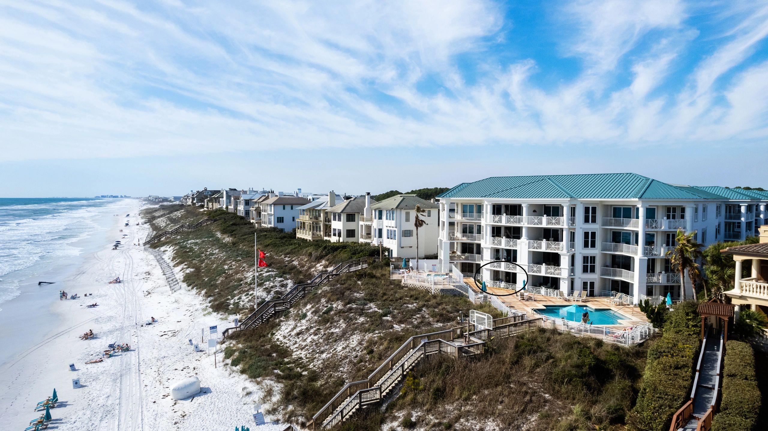 Gulf front condo with direct access to the beach and pool