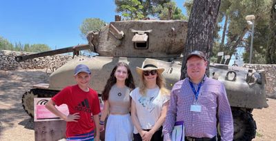 Touring Ammunition Hill in Jerusalem, a key battle site of Israel's 1967 Six-Day War