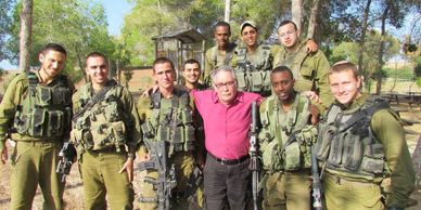 Meeting IDF soldiers during an exclusive private tour of the Gaza Envelope region in Israel.