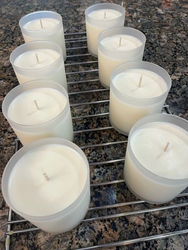 100% Natural USA grown hand poured soy wax candles