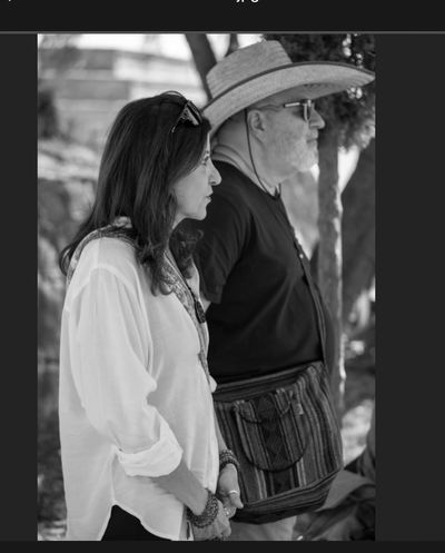 Carmen Dominguez and Gregory in Teotihuacan, Mexico