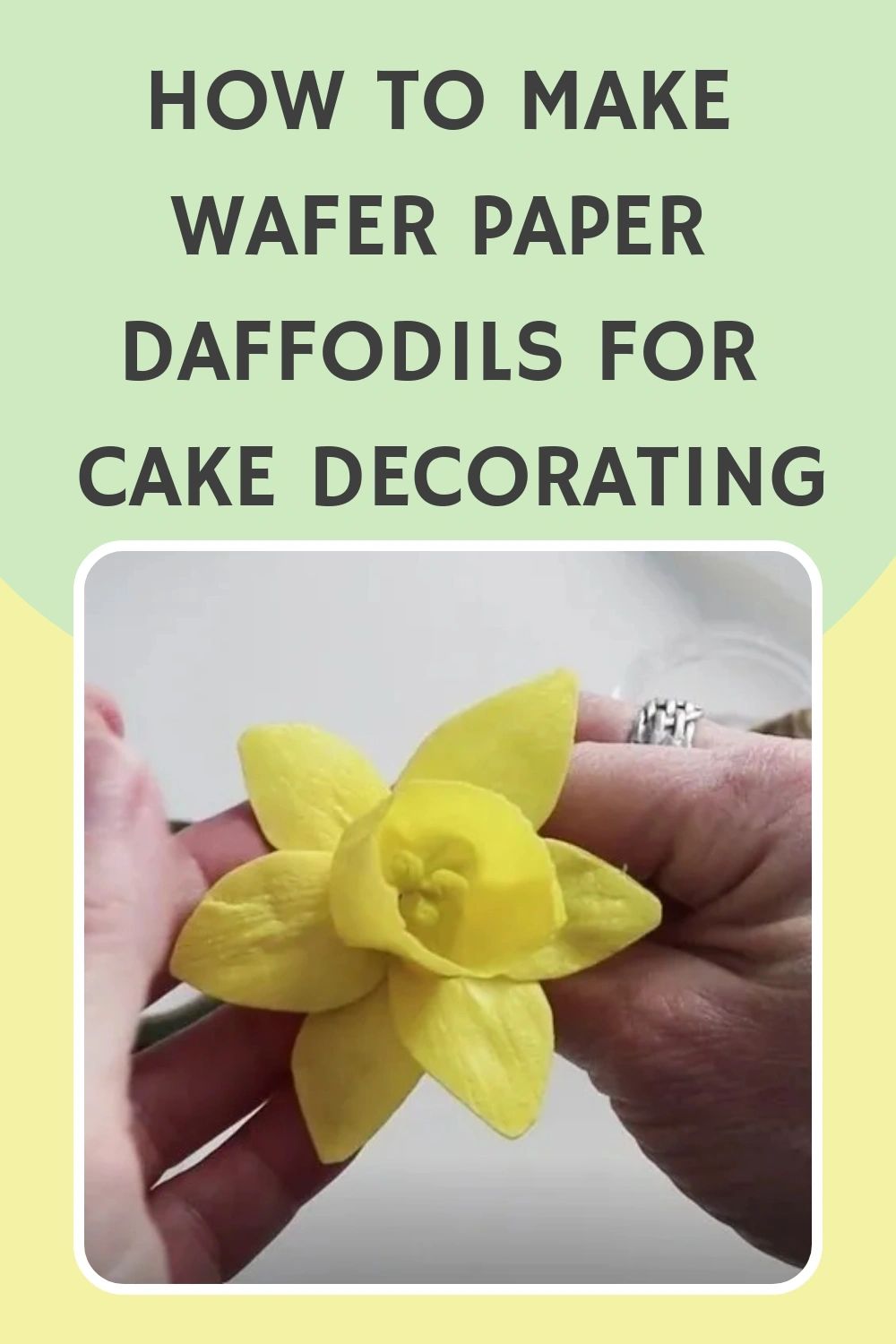 how to make wafer paper daffodils for cake decorating how to make wafer paper daffodils for cake decorating