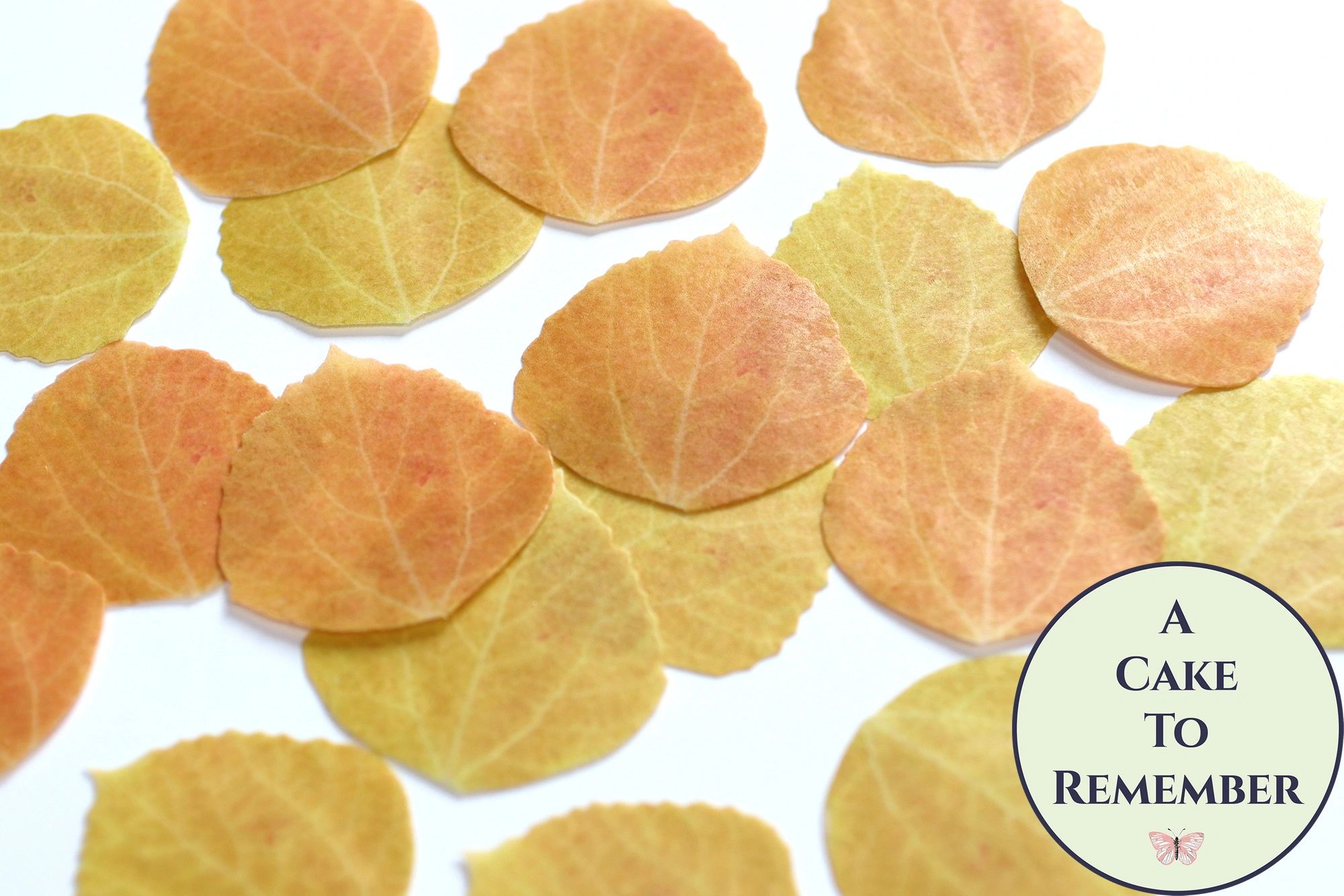 How to Make Fall Leaves out of Wafer Paper for Cake Decorating