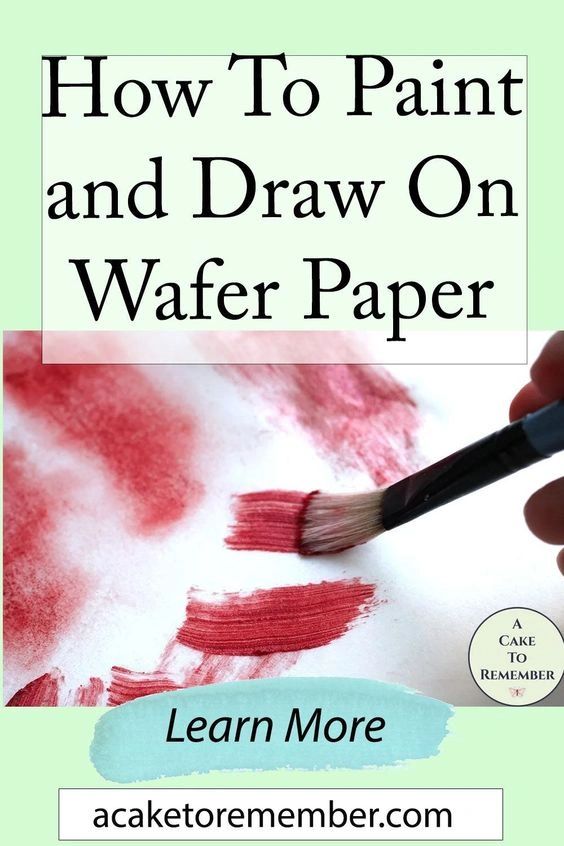 How To Write And Draw On Wafer Paper