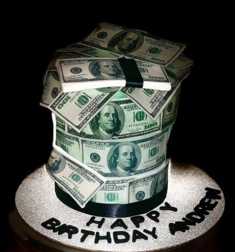 Hundred-Dollar Bill Cakes And Cupcakes