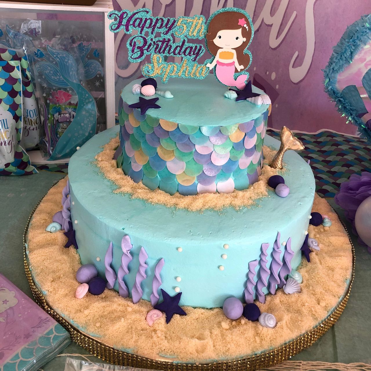 Decorations Cake Toppers Mermaid Theme Cake Decoration Mermaid Scales Edible High Quality Icing Sheets Cake Toppers
