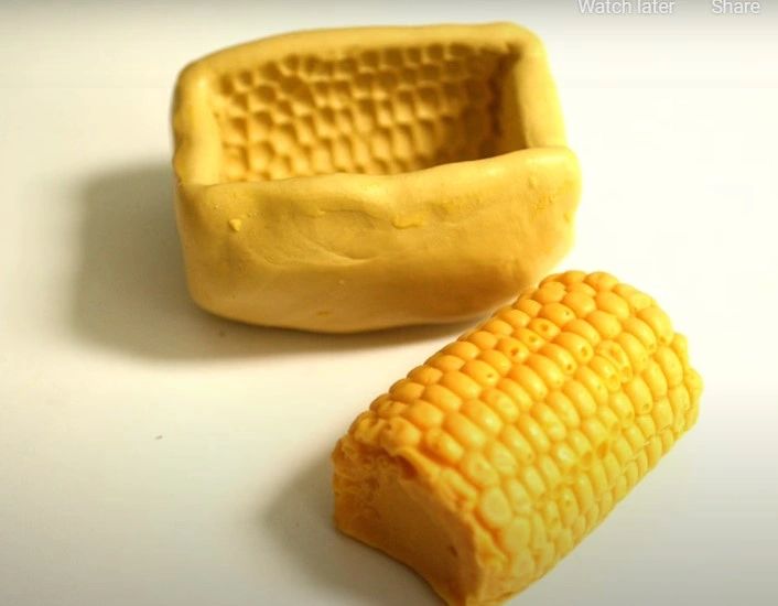 3D Corn on the cob mold for resin or corn cob stew pot cakes