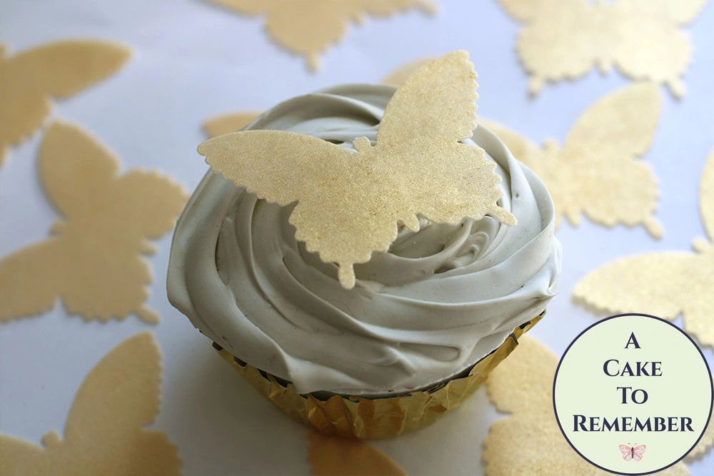 Butterfly and flowers Birthday Cake topper Edible paper sugar sheet  cupcakes