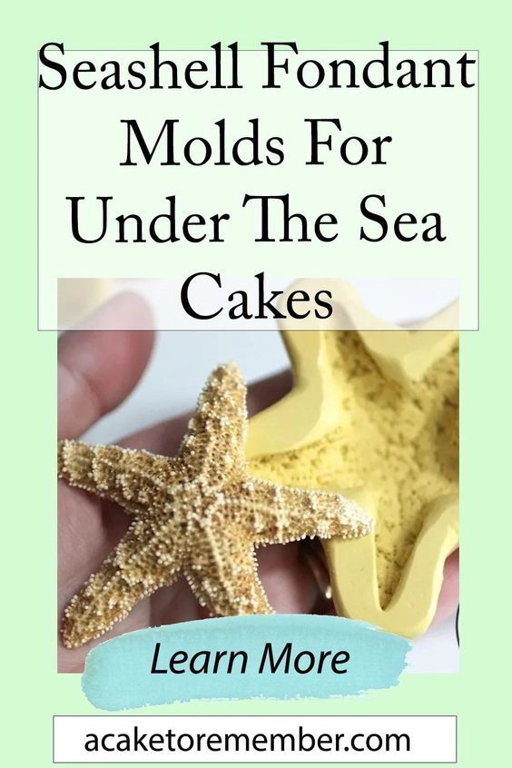 Seaside Starfish Shell Beach Mix Cake Decor Fondant Silicon Mold Silicone  Mould