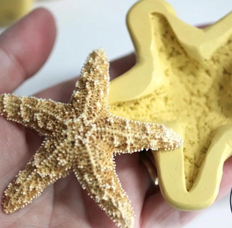 Seaside Starfish Shell Beach Mix Cake Decor Fondant Silicon Mold Silicone  Mould