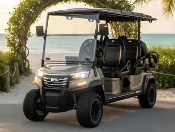 Cashmere E60FX in front of greenery arch at the beach.